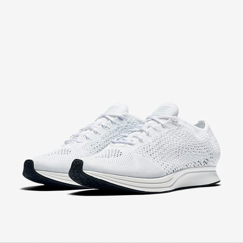 Black and white flyknit racer online